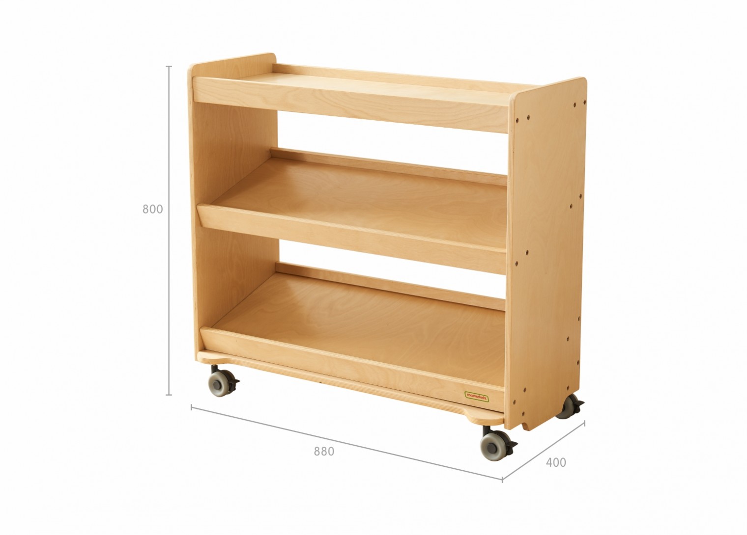 800H x 880L Mobile Shelving Unit (Trays Not Included)